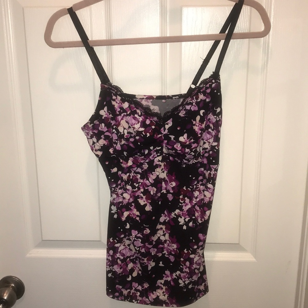 WHBM Floral Cami with lined front